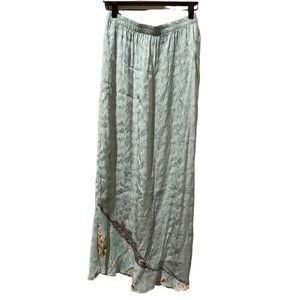 VINTAGE MAXI SKIRT WITH BOTTOM‎ DESIGN SIZE 14 MADE IN U.S.A | J1